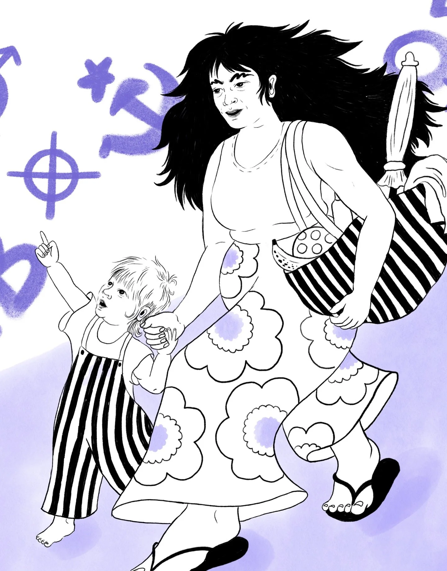 Ich habe 6 Illustrationen kreiert zu dem Thema Elternschaft in der heutigen Zeit und am Donnerstag den 25.02. ist meine Vernissage (und die von ein paar K&uuml;nstler*innen der @comiccrew_basel) in der  @bourbaki.kino.bar! 

Kommt vorbei! Es gibt ein