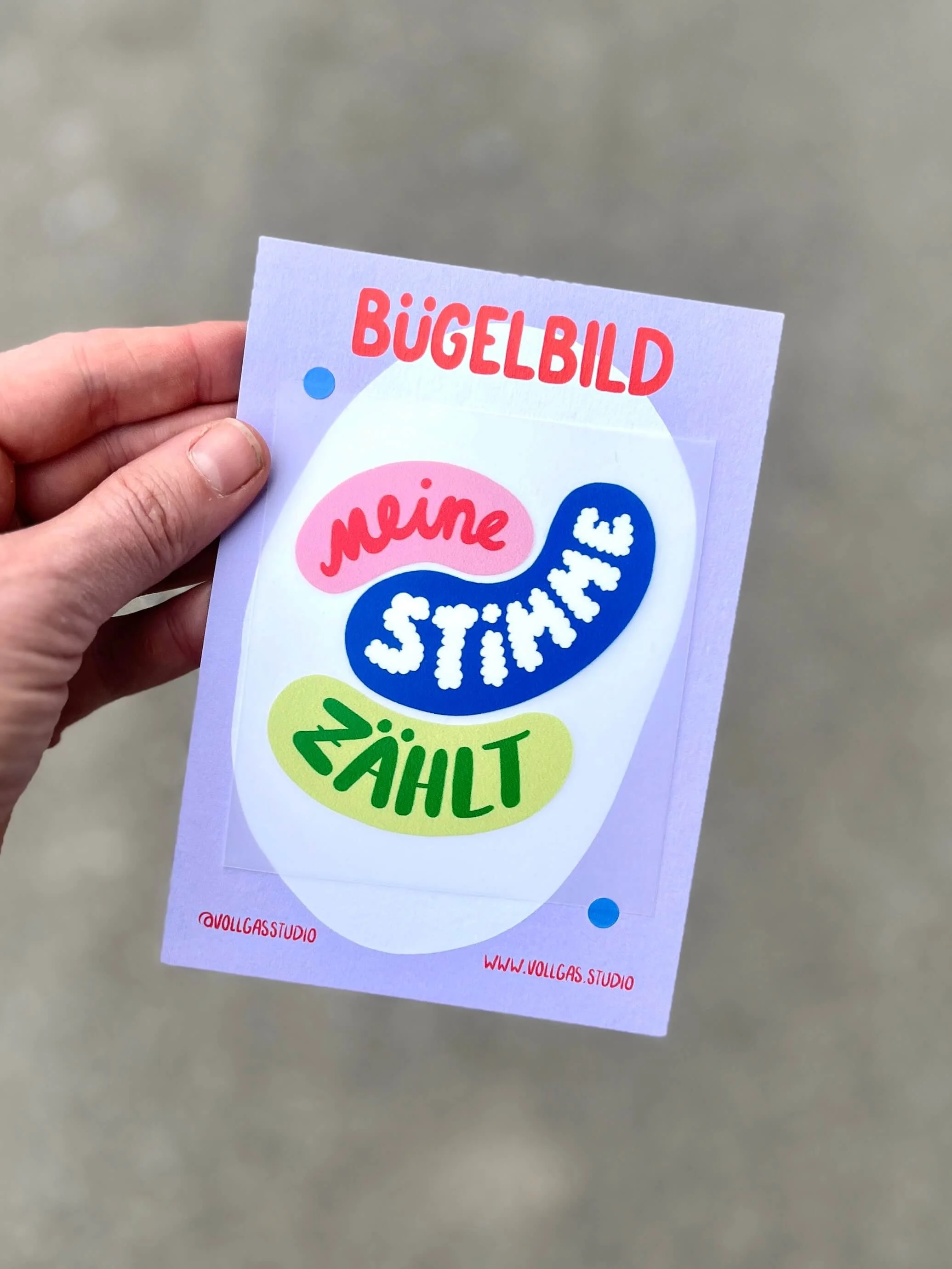 Meine Stimme zählt | Bügelbild