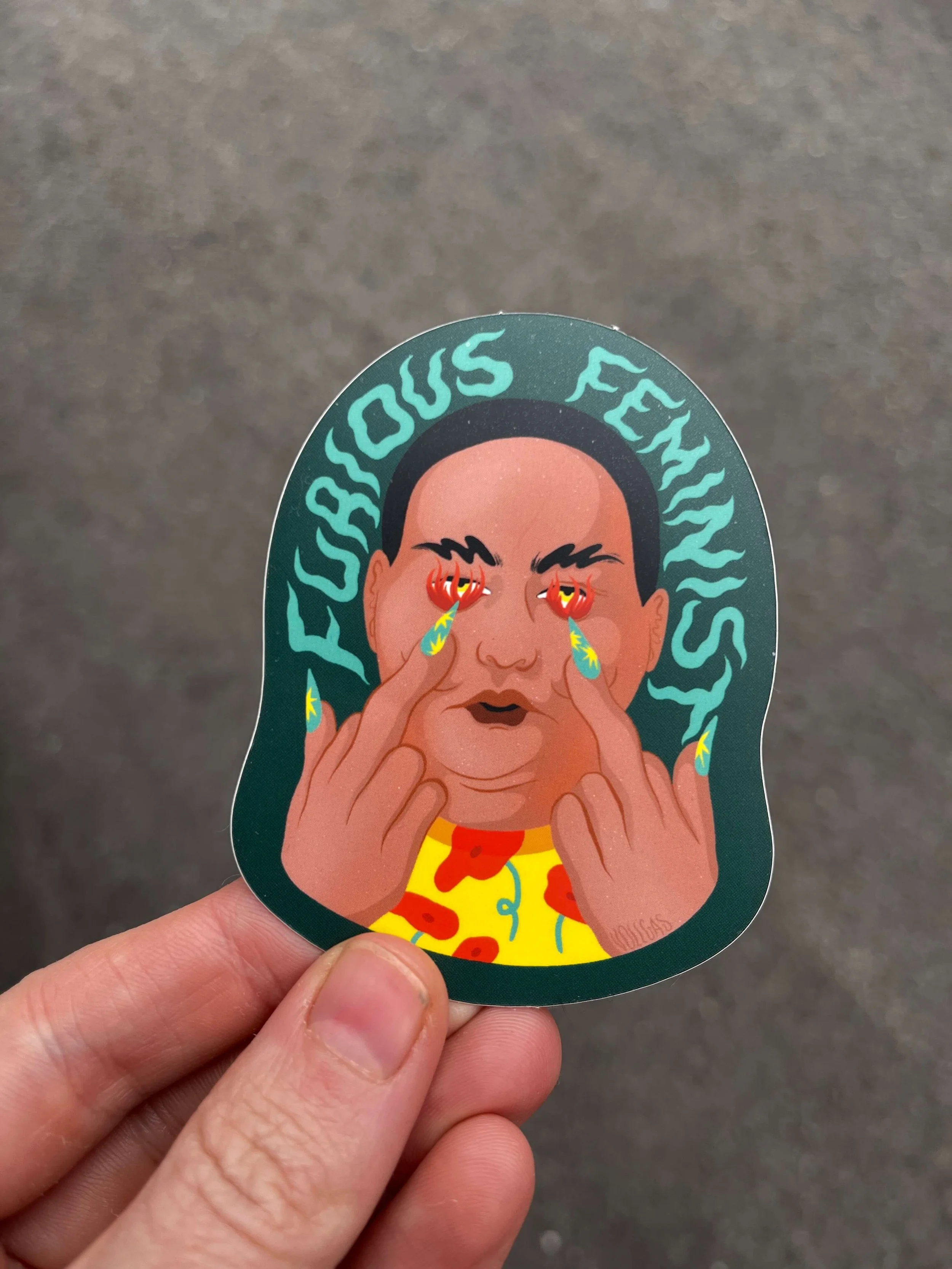 Furious Feminist | Vinyl Sticker