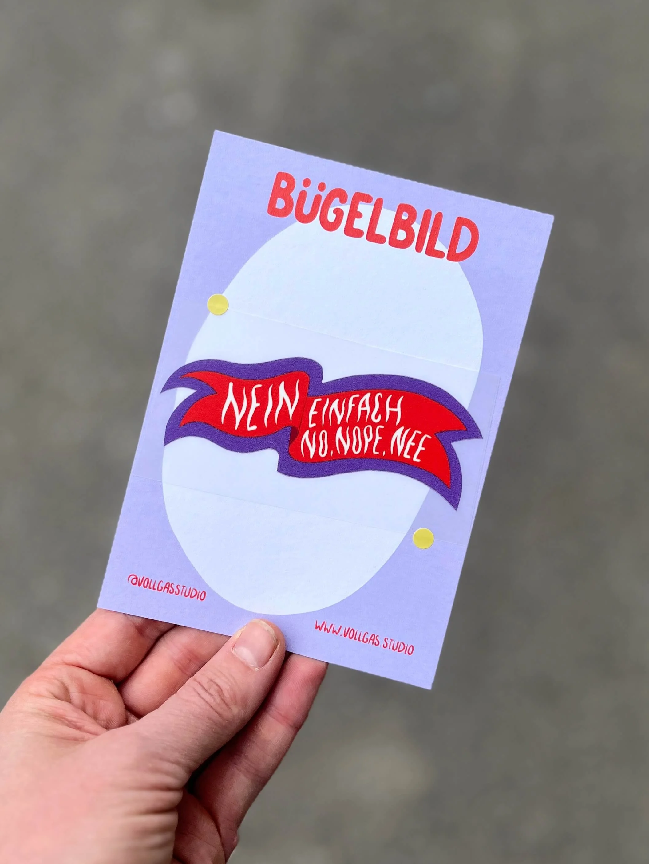 Nein, einfach Nein | Bügelbild