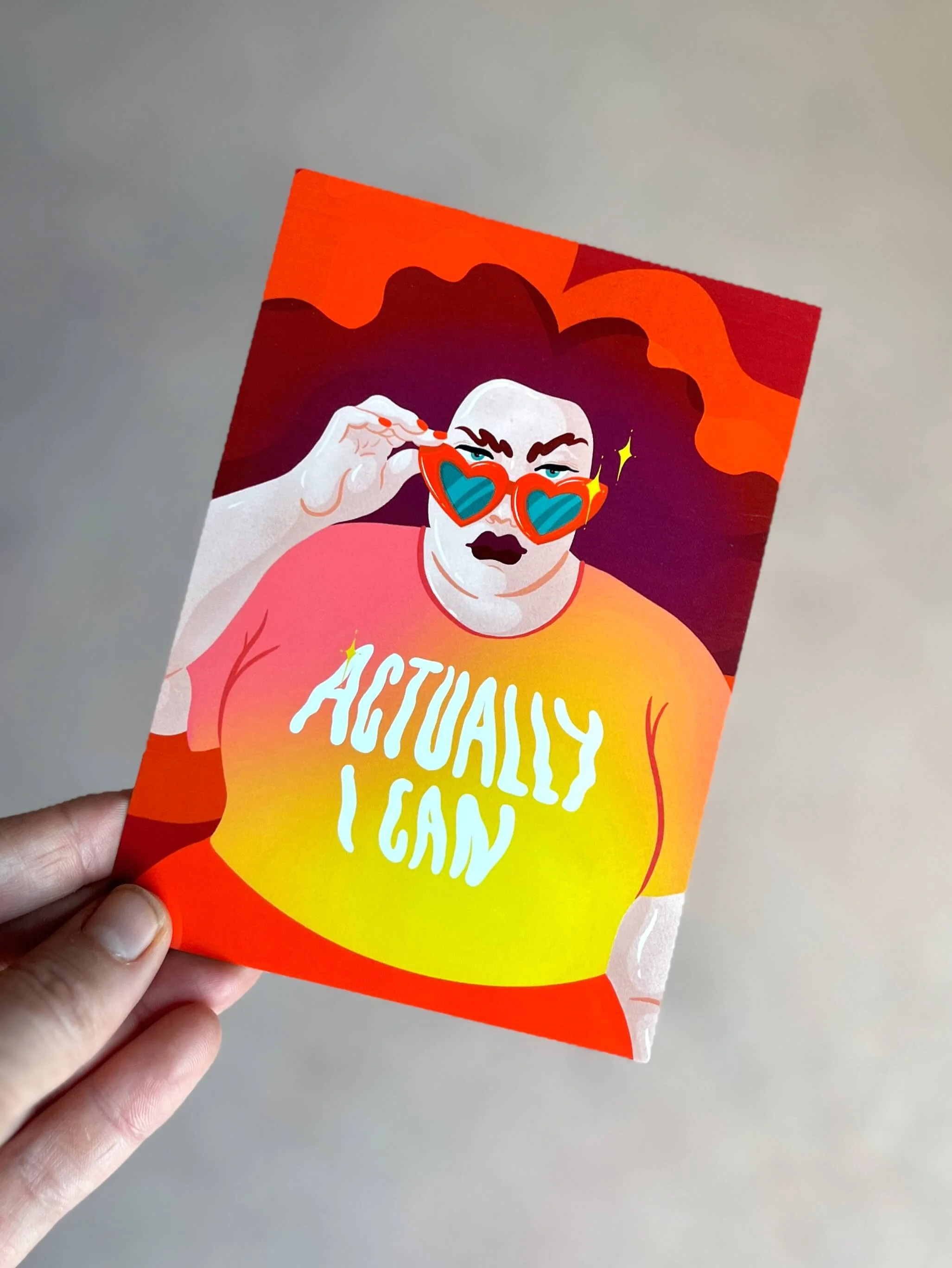 Actually I can | Postkarte
