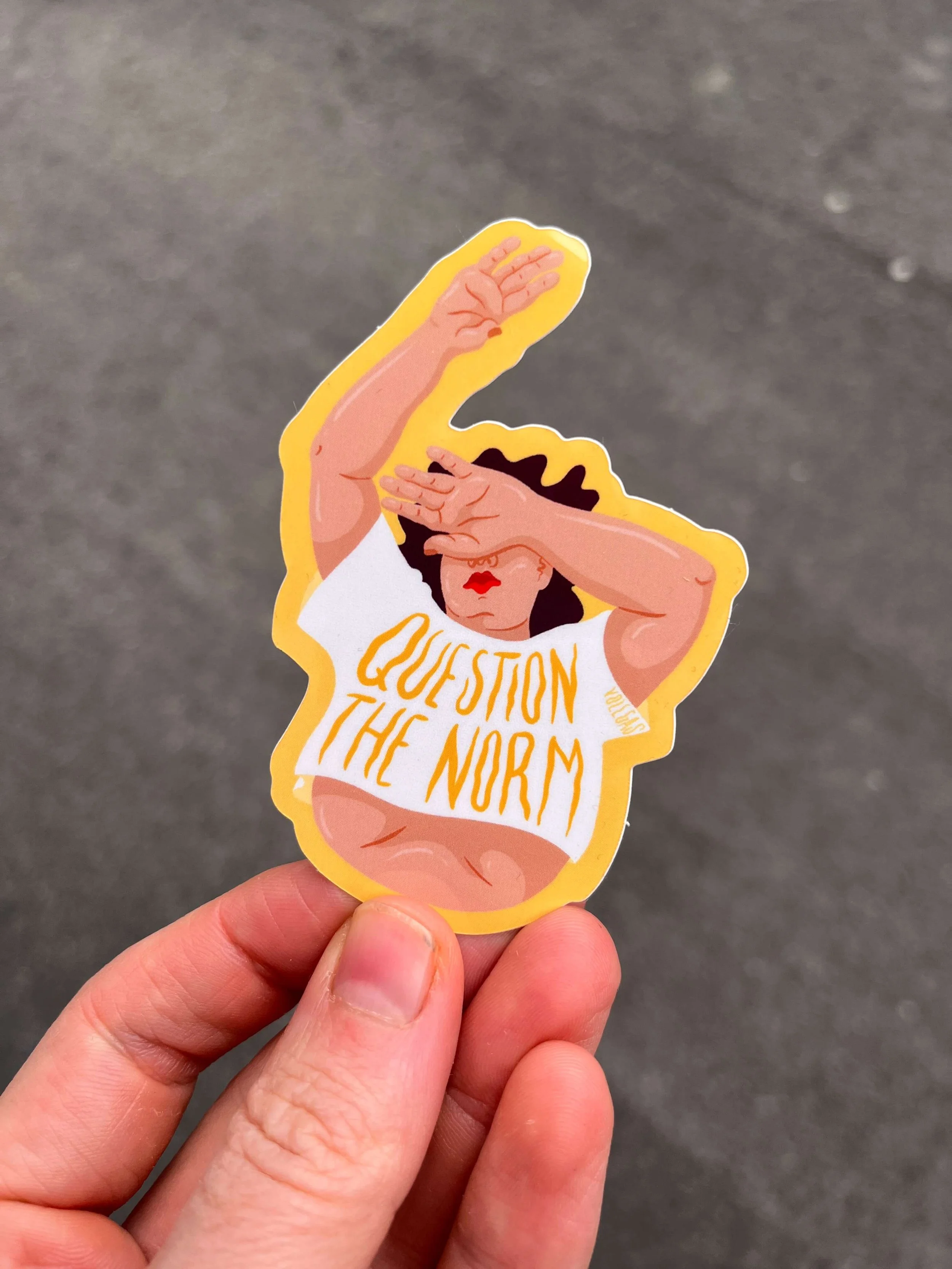 Question the norm | Vinyl Sticker