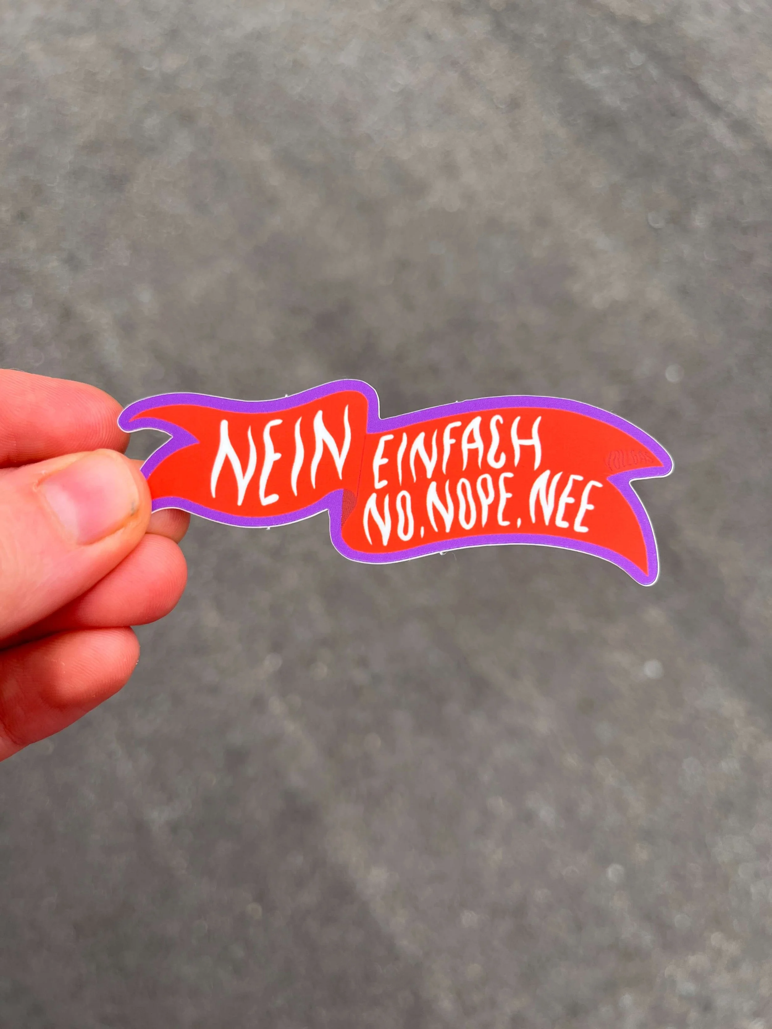 Nein, einfach nein | Vinyl Sticker