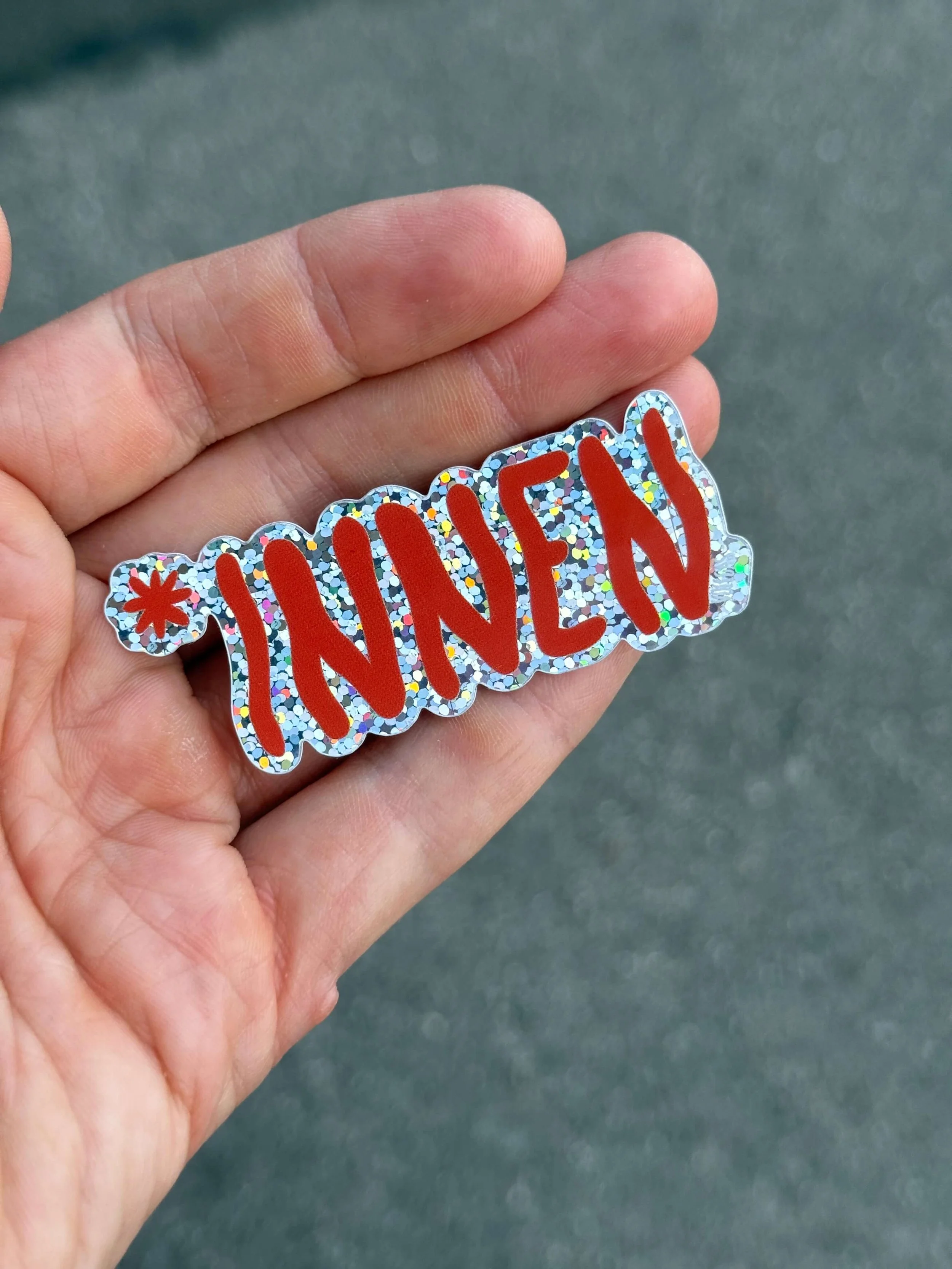 *innen | Hologramm Sticker