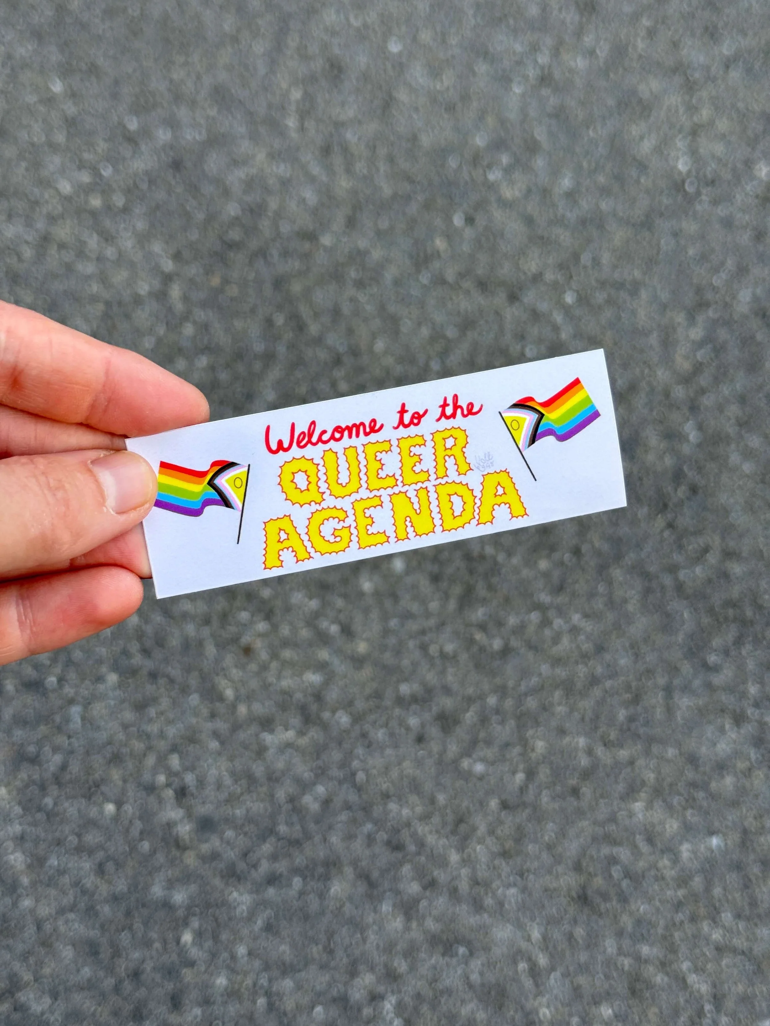 Welcome to the Queer Agenda | Vinyl Sticker