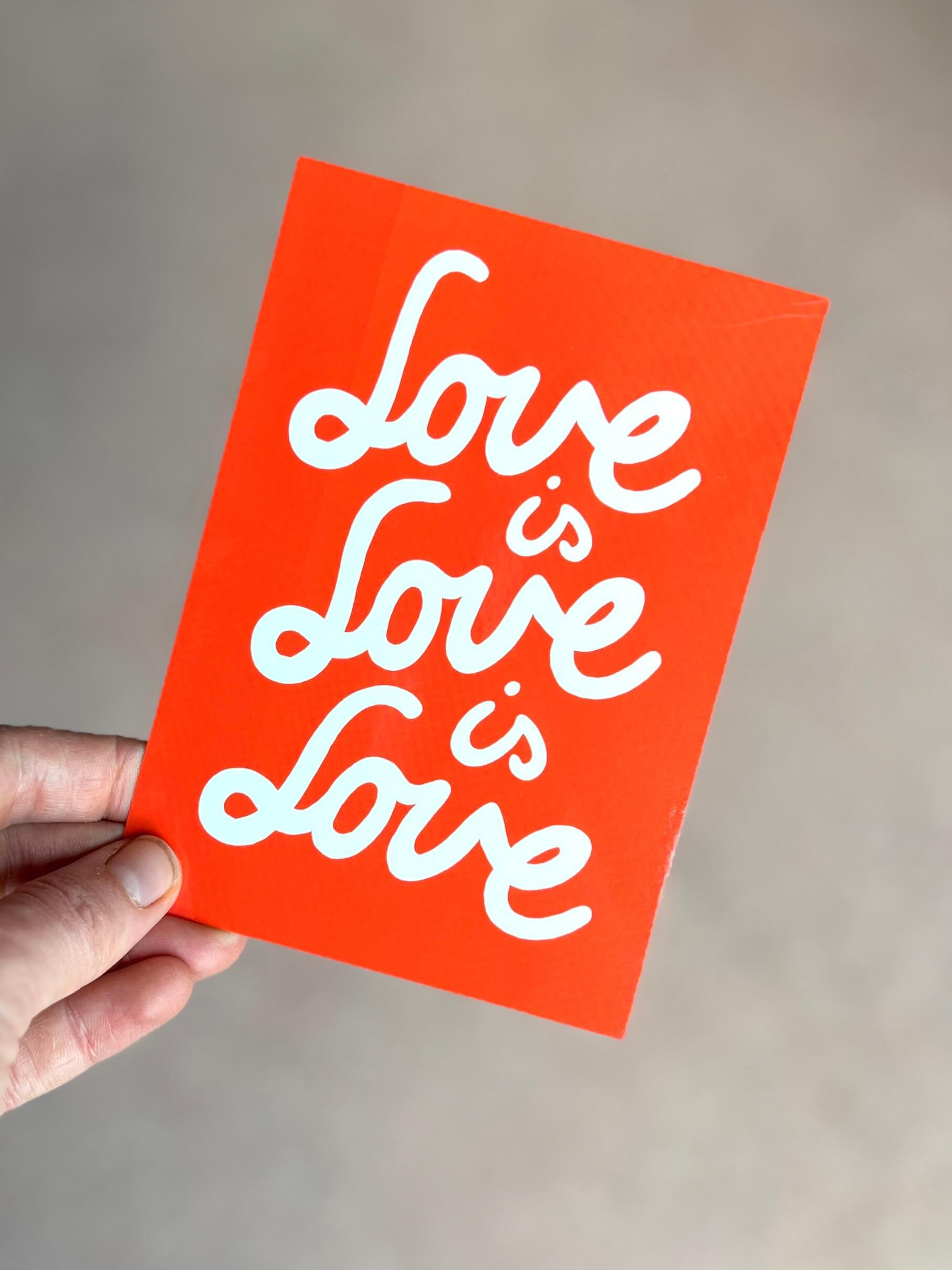 Love is Love is Love | Postkarte
