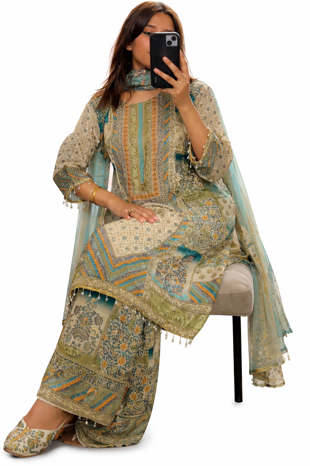 Elegant in traditional salwar suit.png