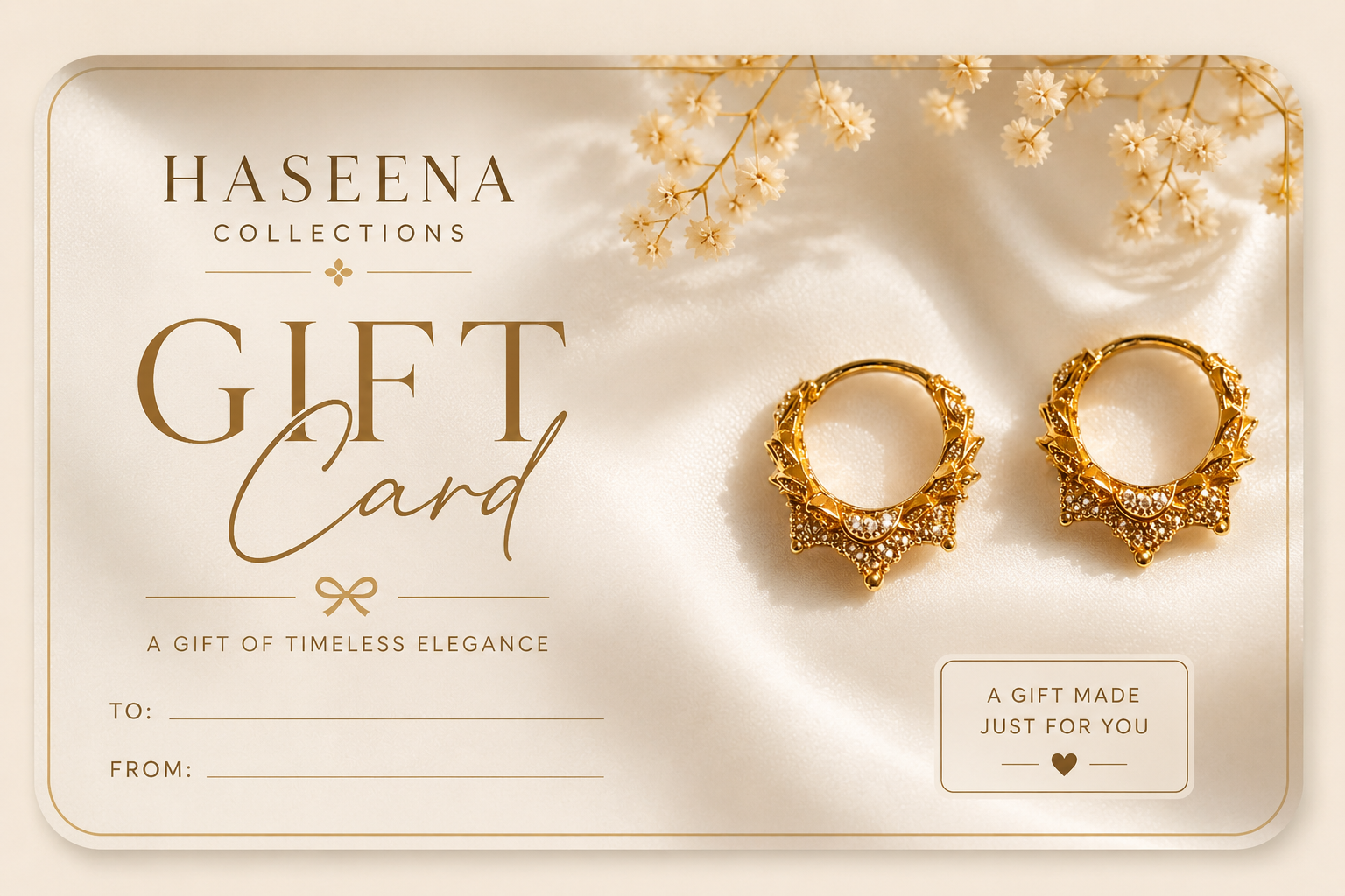 Haseena collections gift card