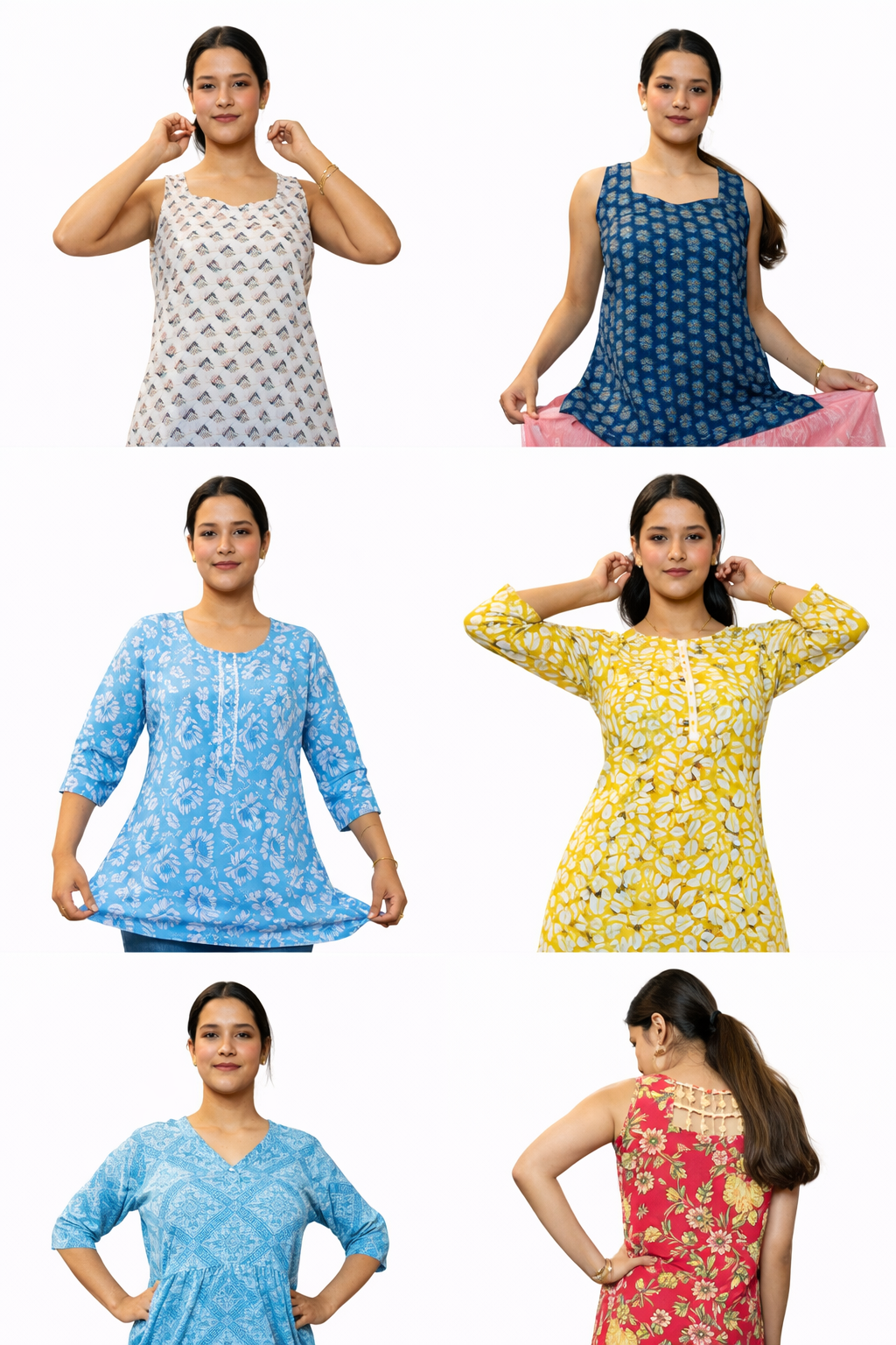 Sleeveless Short Kurthi