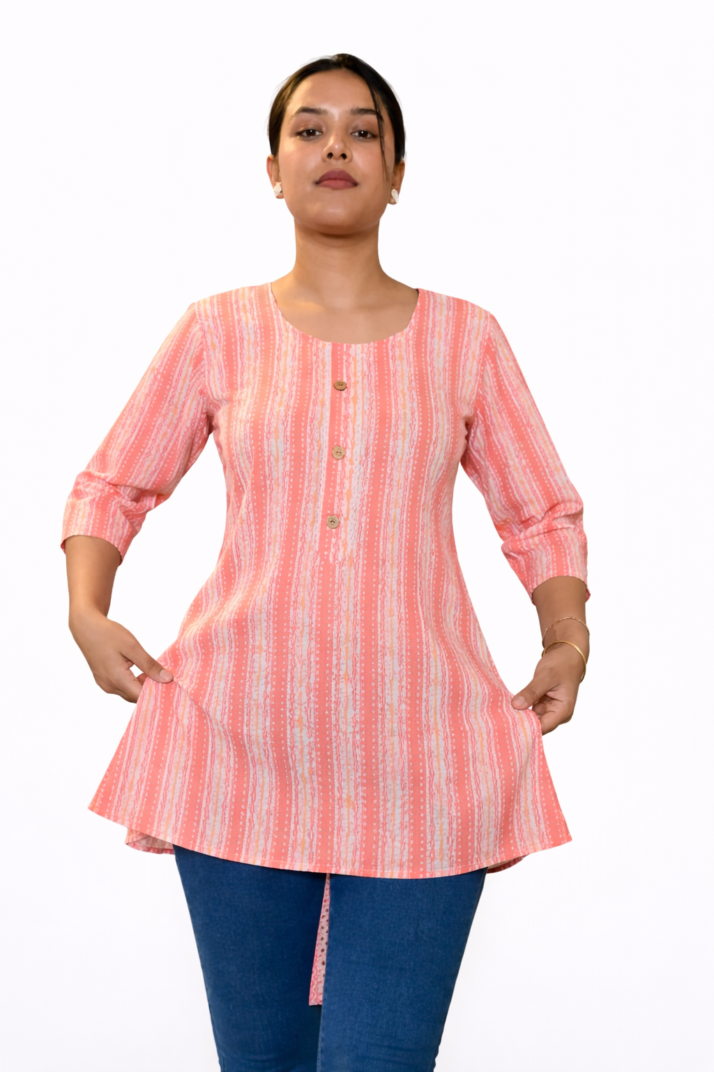 Confident fashion in coral stripes.png