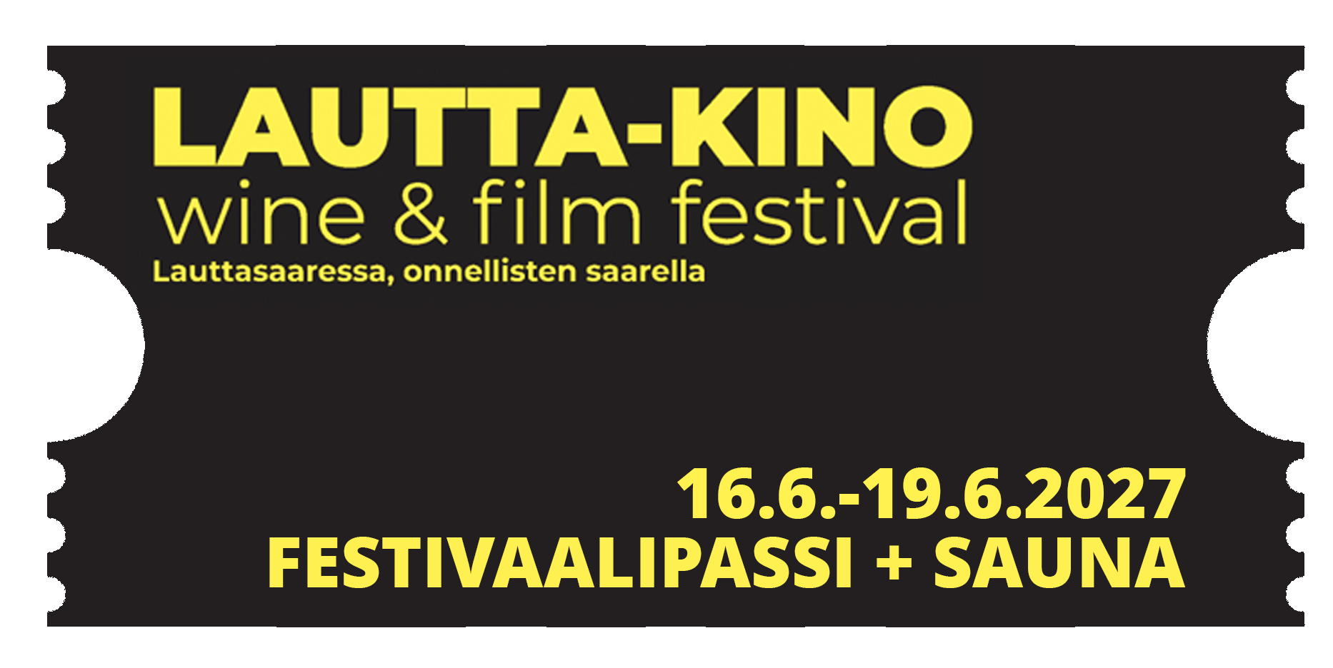 Festivaalipassi + rantasauna 2027