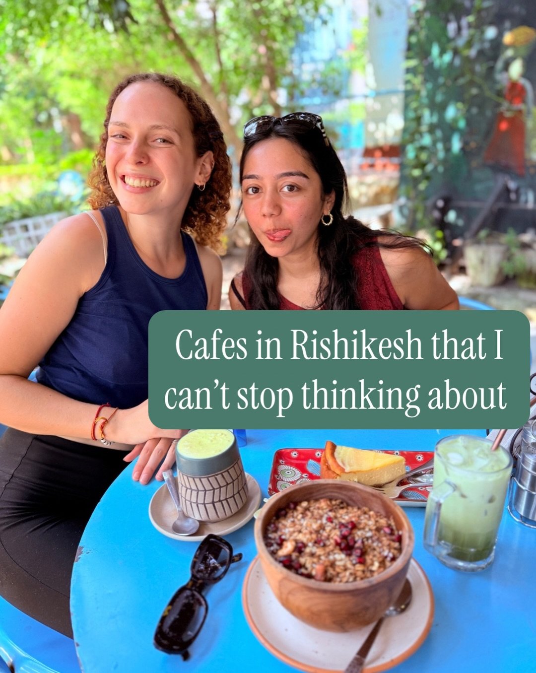 save this for your trip to Rishikesh &amp; tell me which one&rsquo;s your fav ☺️☕️

most of these are super walkable &amp; all veggie friendly! 

p.s. shoutout to @fleurwatson who came to 90% of these with me &hearts;️ 

[ cafes in Rishikesh, ganga c