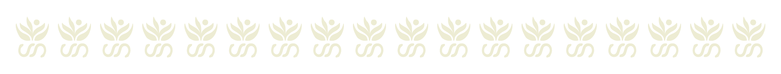 Multiple stylized dollar signs with plant-like designs on top, repeating in a pattern.