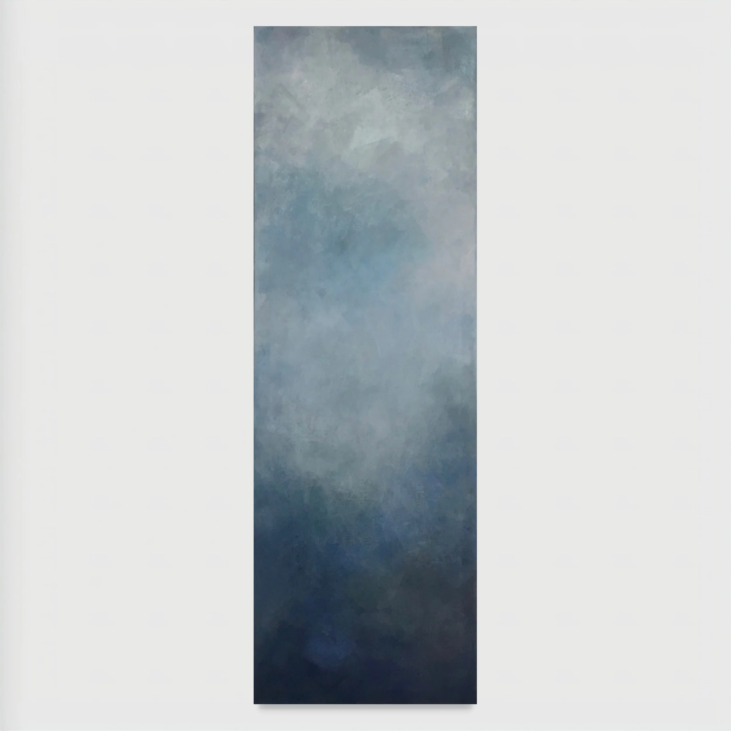 Elements Suite No. 1 (Sky & Water series), 2018. Oil and cold wax on canvas — 150 x 50 x 4 cm.