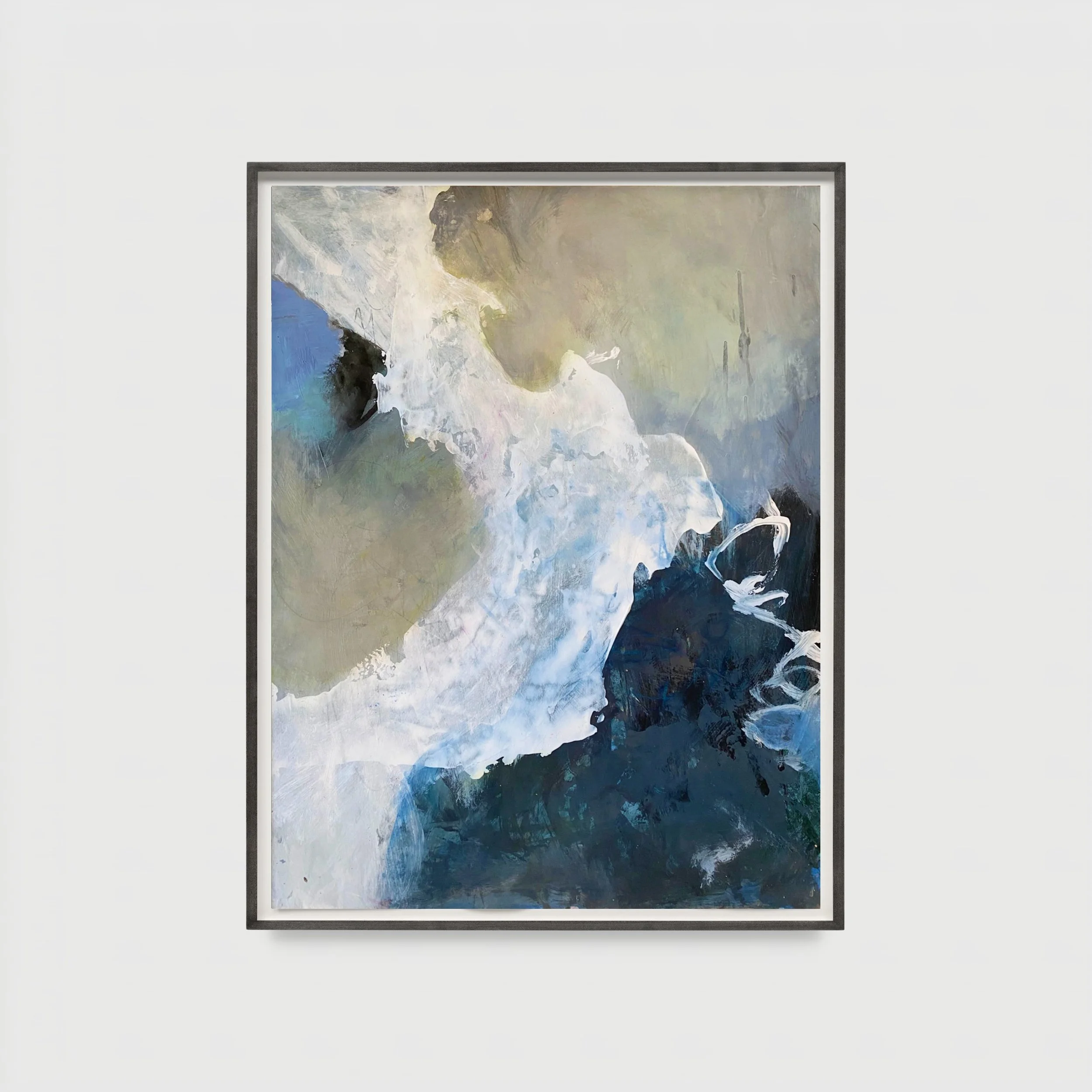 A Change of Wheather 2 (Wheather Sensitive series), 2021. Mixed media on paper, framed — 67 x 52 x 3 cm.