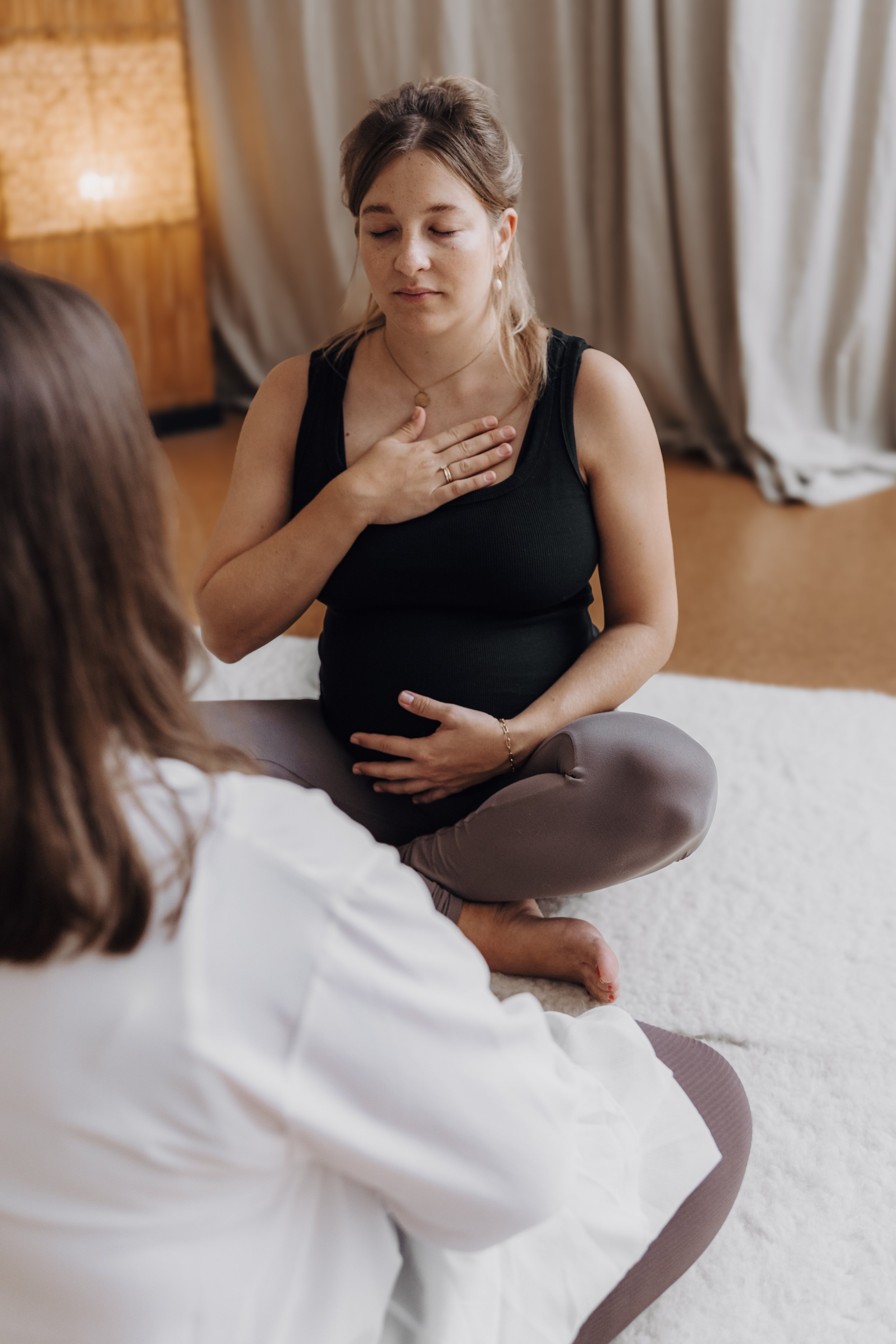 Atemübung mit Doula