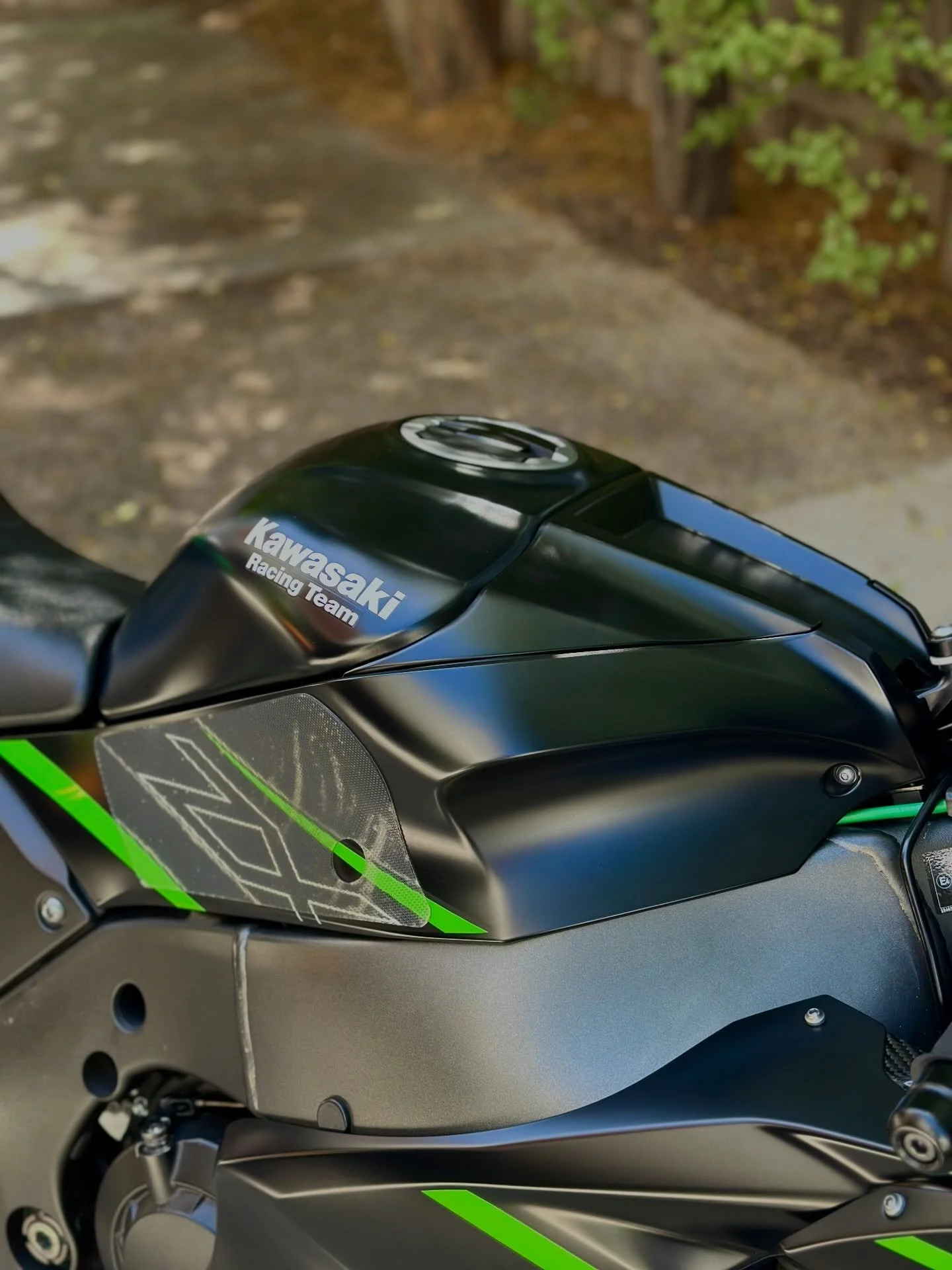 This matte black Kawasaki Ninja ZX-10R just got ceramic coated.

No added shine, no weird gloss, just protection to keep that stealth finish looking the way it should.

=&mdash;&mdash;&mdash;&mdash;&mdash;&mdash;&mdash;&mdash;&mdash;&mdash;&mdash;&md