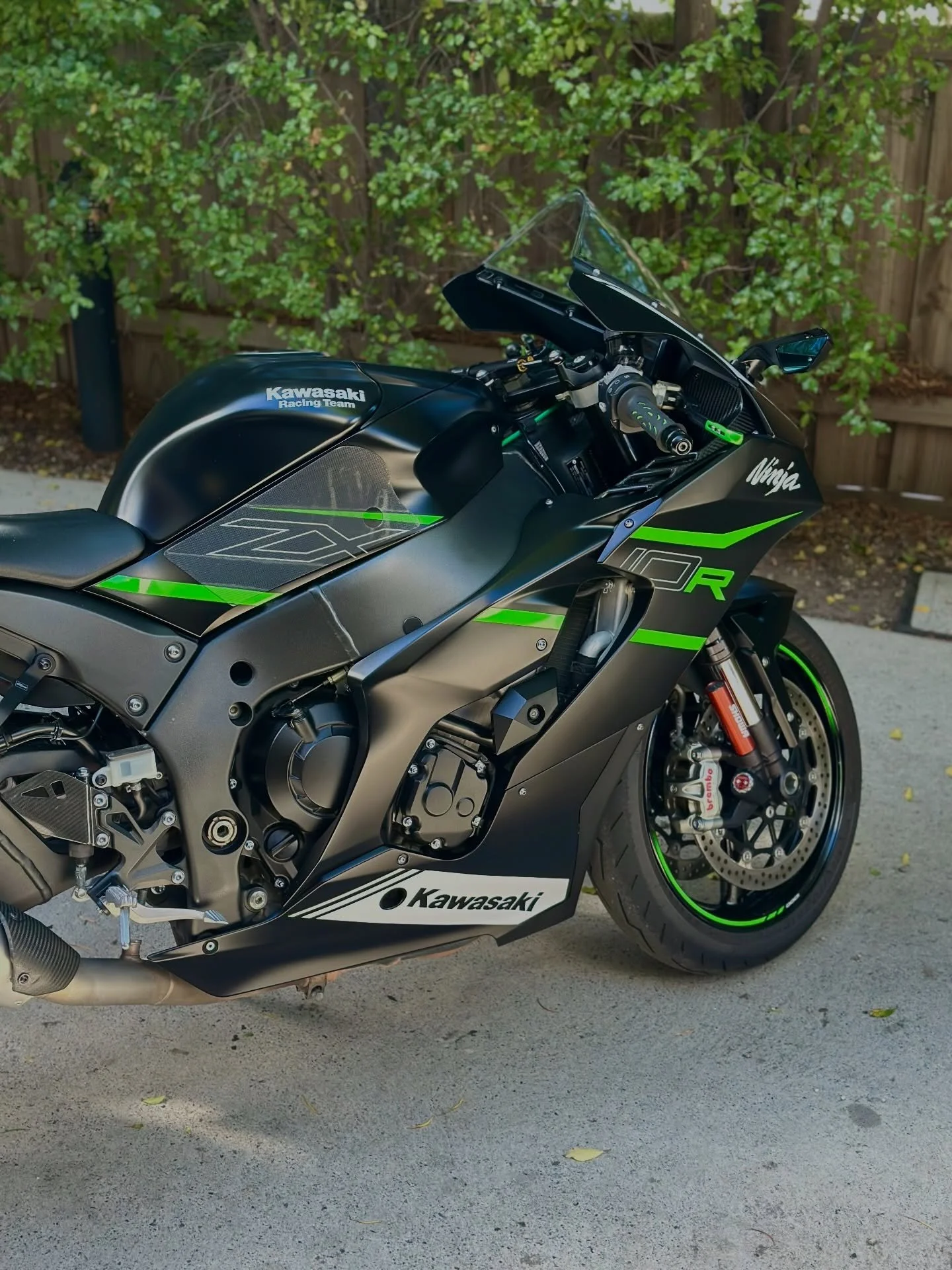 Gloss bikes shine&hellip;
matte bikes hit different.

This matte black Kawasaki Ninja ZX-10R came in for a ceramic coat to keep that stealth finish protected and easier to maintain. Matte paint can be a pain to look after, coating it from the start m