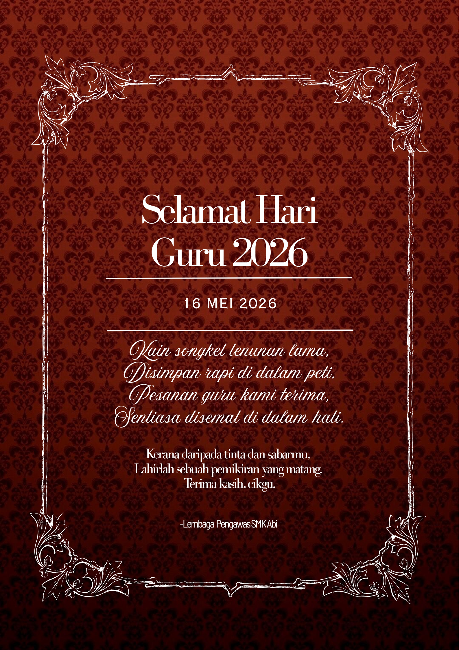 Sambutan Hari Guru 2026