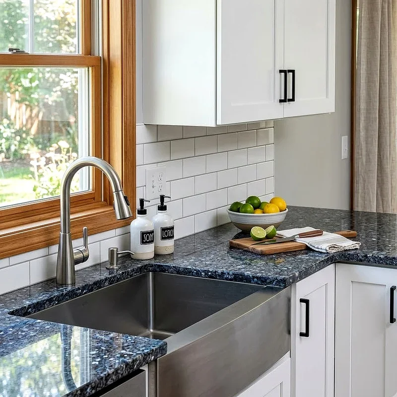 White Cabinet Countertop Ideas