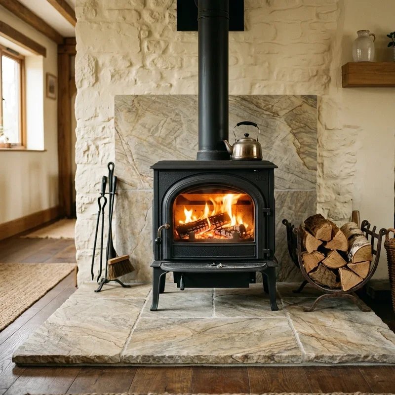 Wood Burning Stove Hearth Ideas