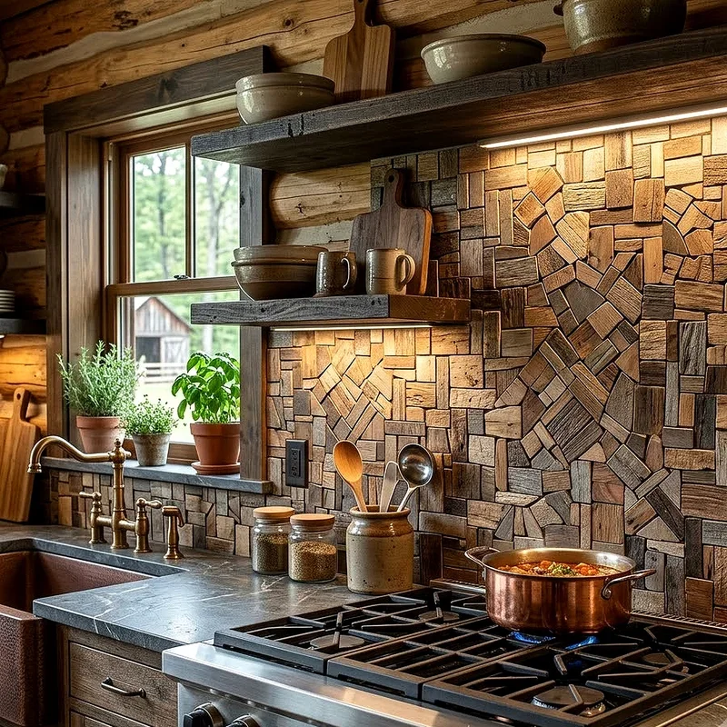 Wooden Backsplash Ideas