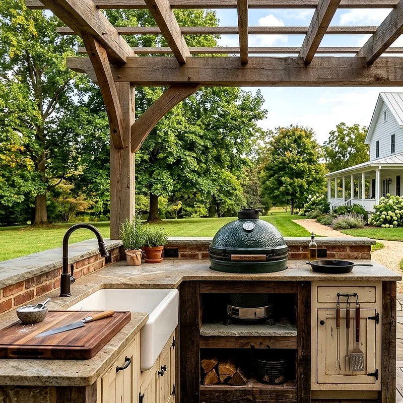 Kamado Outdoor Kitchen Ideas