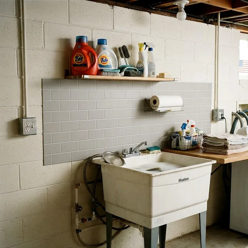 Utility Sink Backsplash Ideas