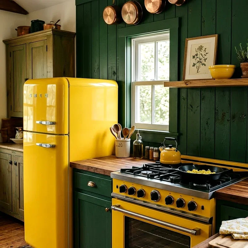 Green and Yellow Kitchen Ideas