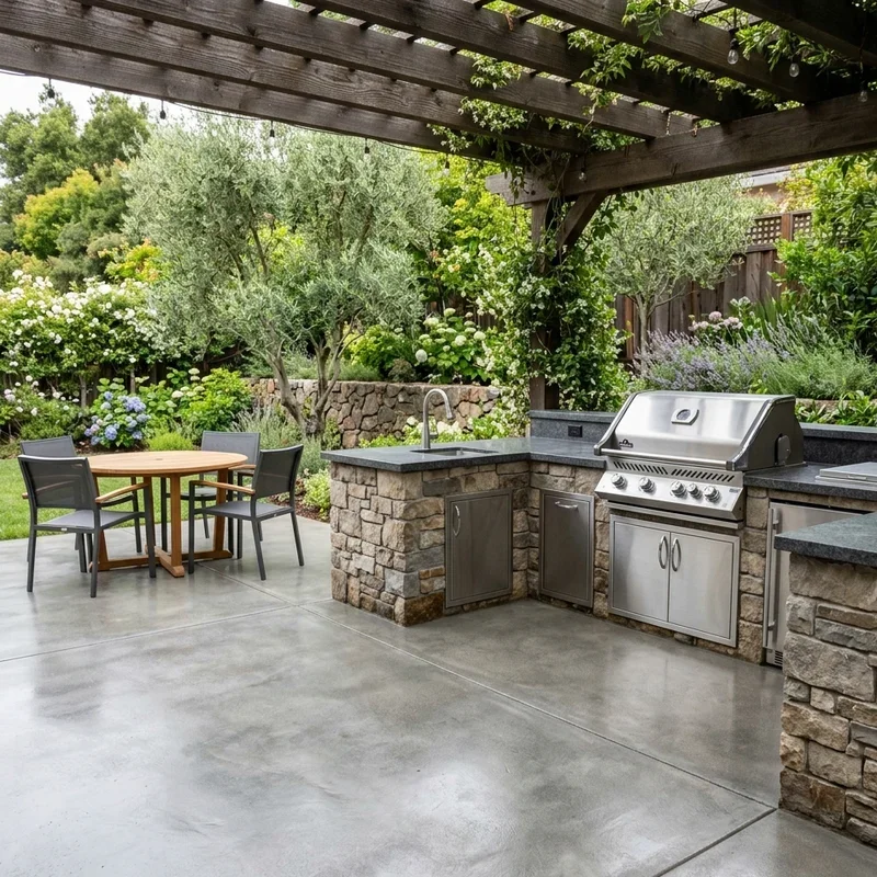 Outdoor Kitchen Flooring Ideas