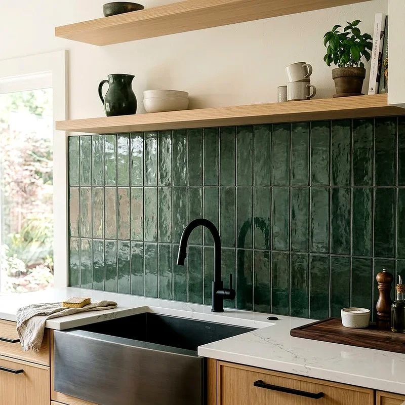 Large Tile Backsplash Ideas