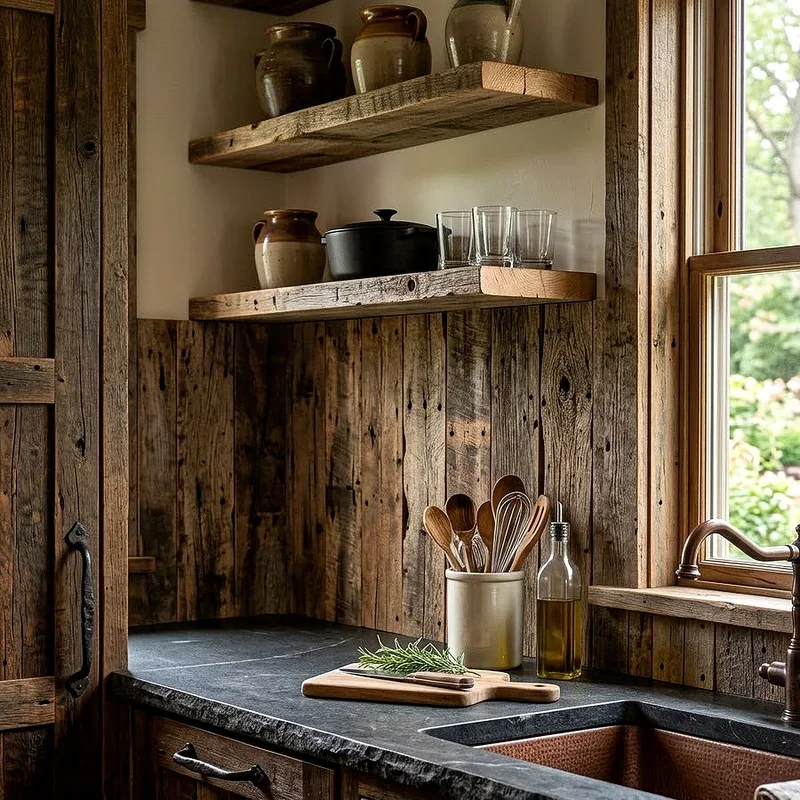 Wooden Backsplash Ideas