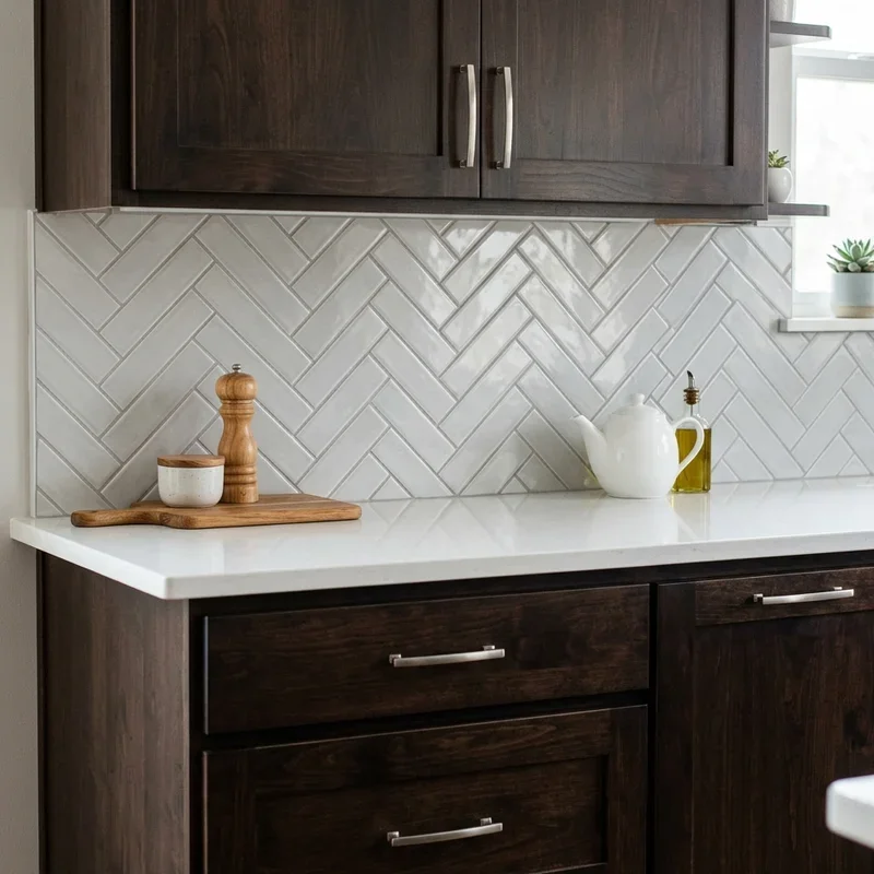 Espresso Cabinets Backsplash Ideas
