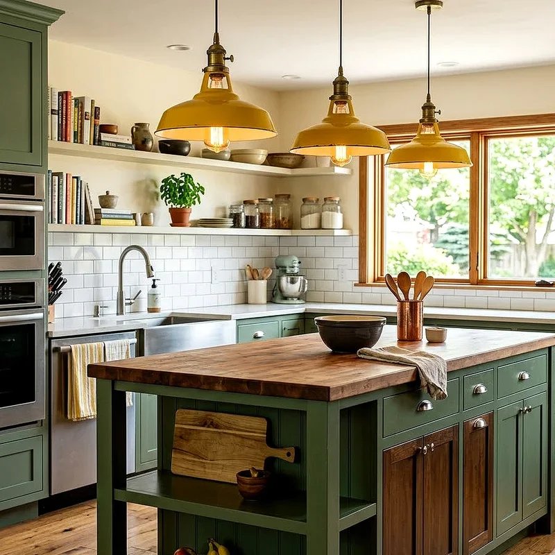 Green and Yellow Kitchen Ideas