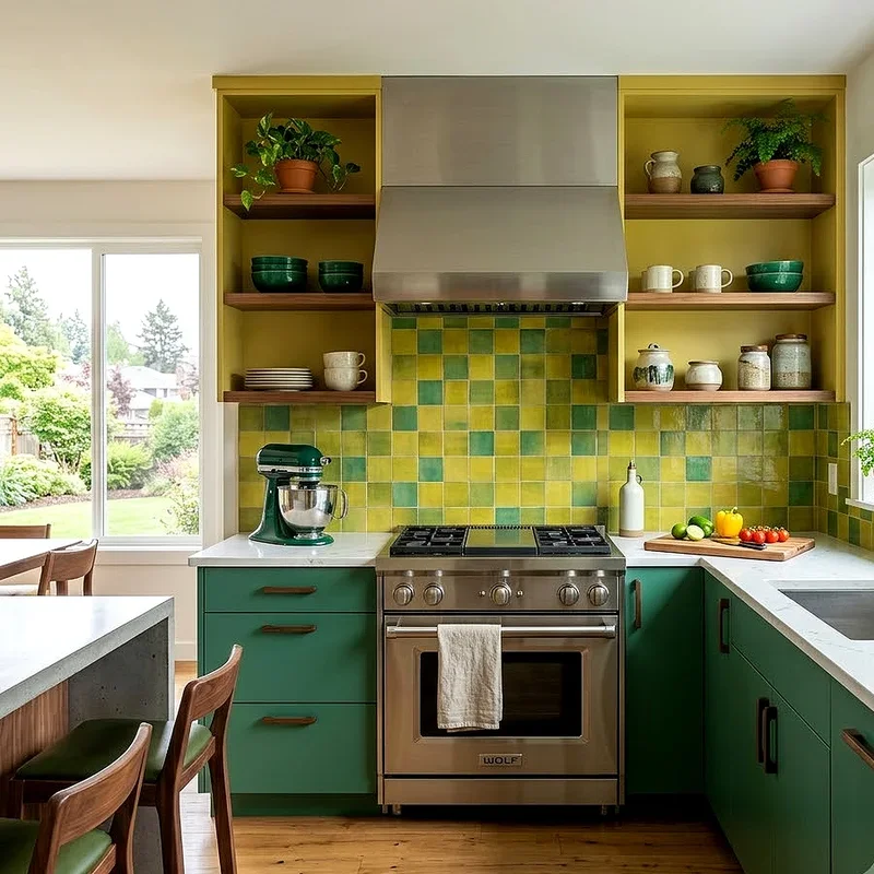 Green and Yellow Kitchen Ideas