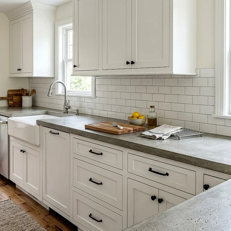 White Cabinet Countertop Ideas