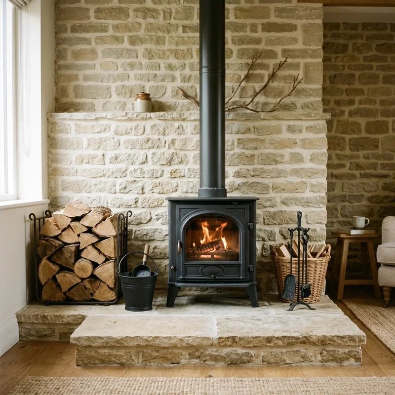 Wood Burning Stove Hearth Ideas