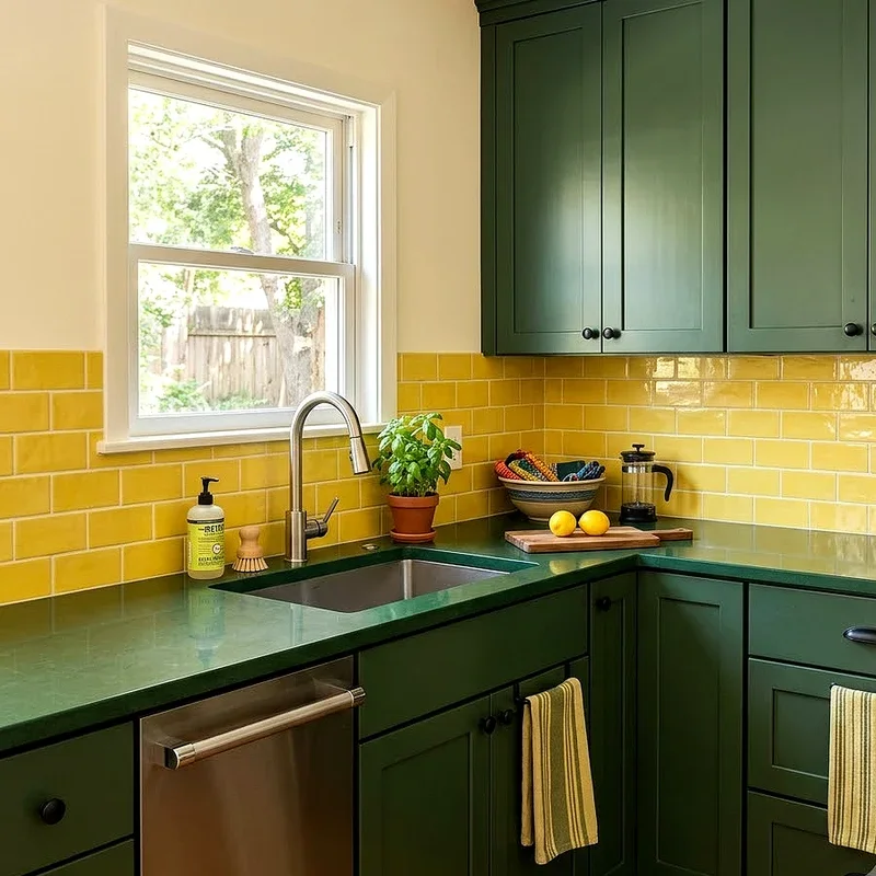 Green and Yellow Kitchen Ideas