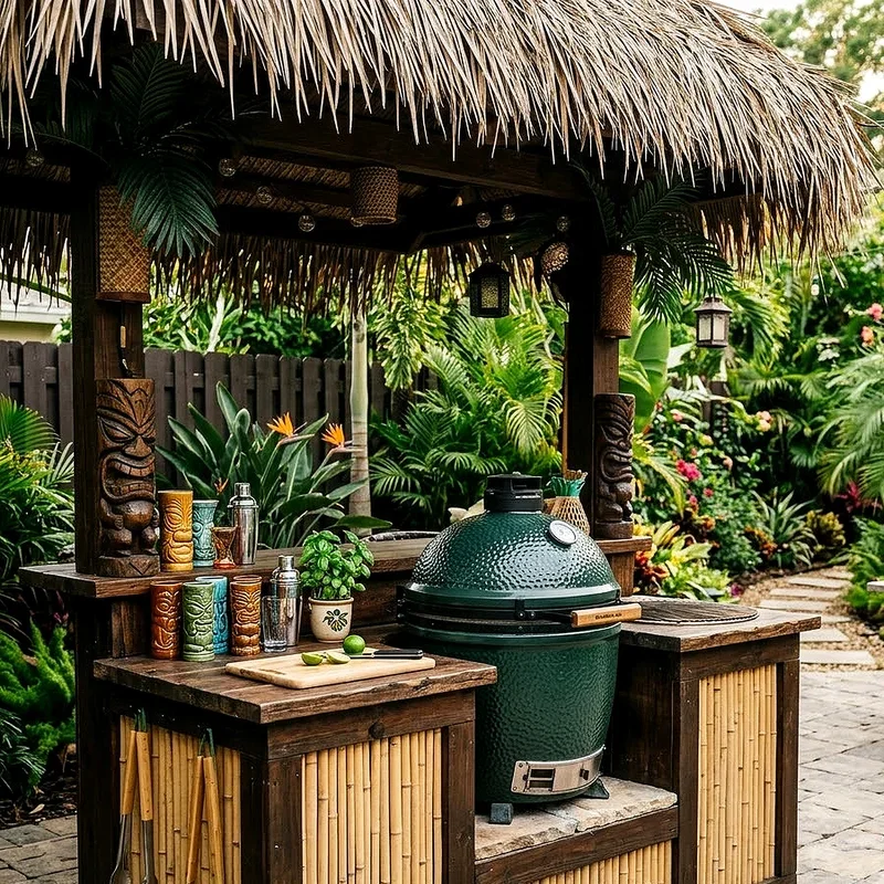 Kamado Outdoor Kitchen Ideas