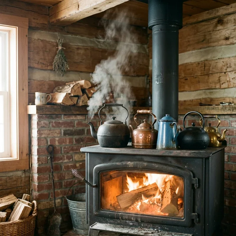 Wood Stove Humidifier Ideas