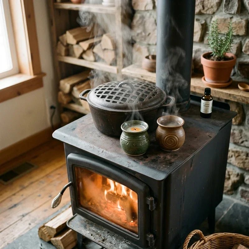 Wood Stove Humidifier Ideas