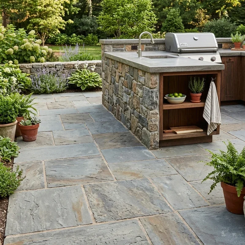 15 Outdoor Kitchen Flooring Ideas for Stylish Backyard Spaces