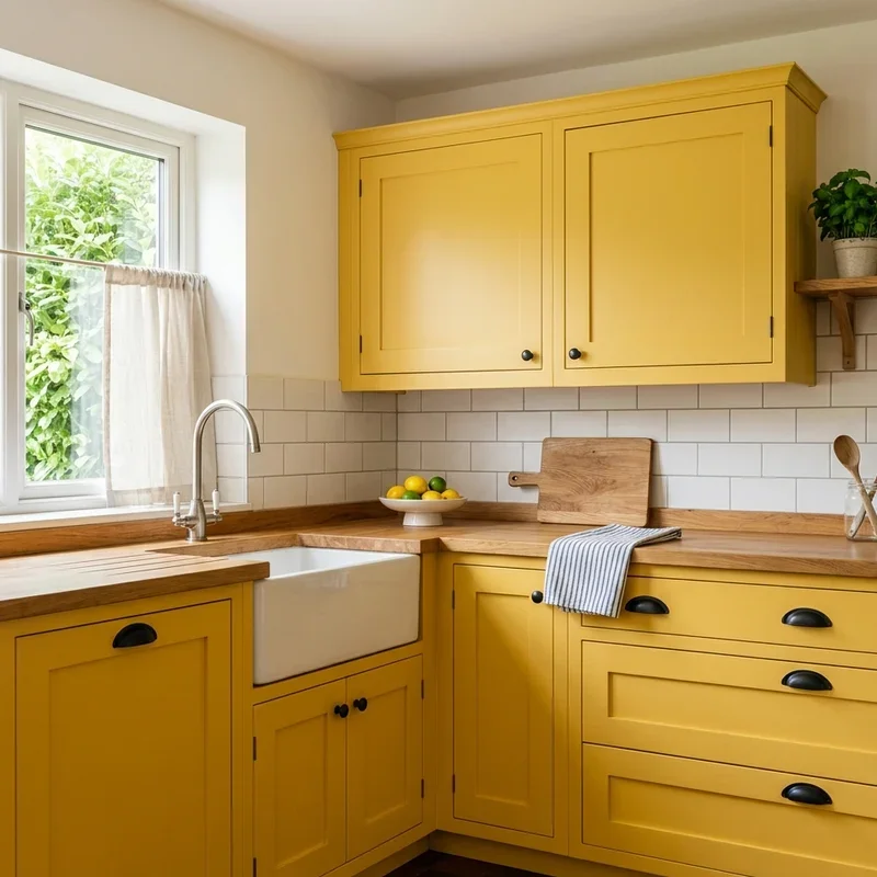 Yellow Kitchen Cabinets Ideas