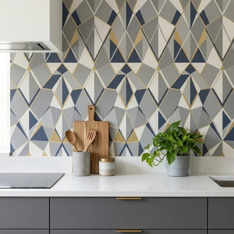 Wallpaper Backsplash Ideas