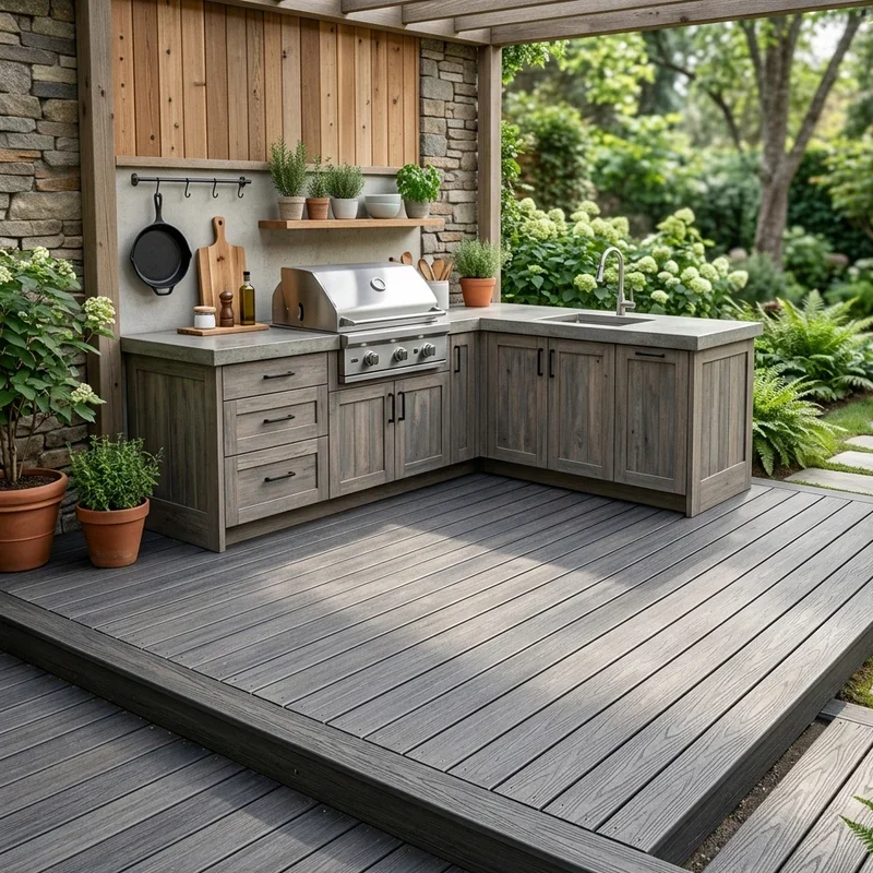 Outdoor Kitchen Flooring Ideas