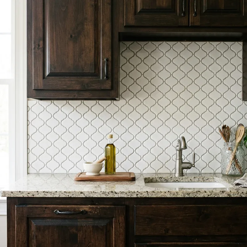 Espresso Cabinets Backsplash Ideas