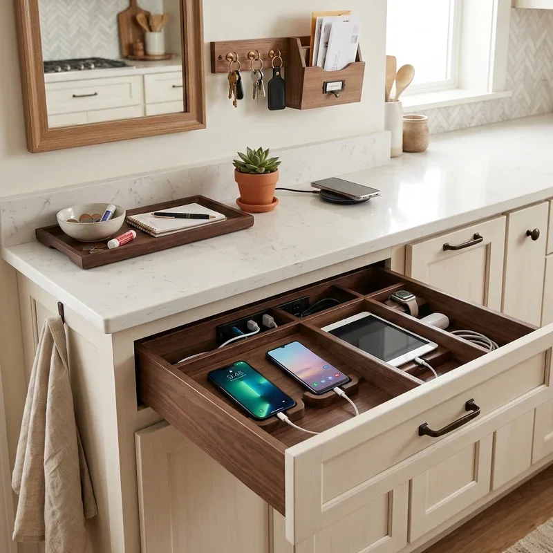 Kitchen Drop Zone Ideas