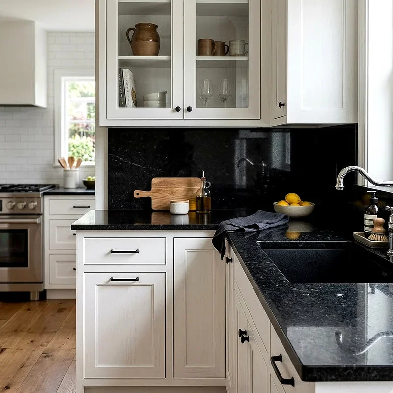 White Cabinet Countertop Ideas