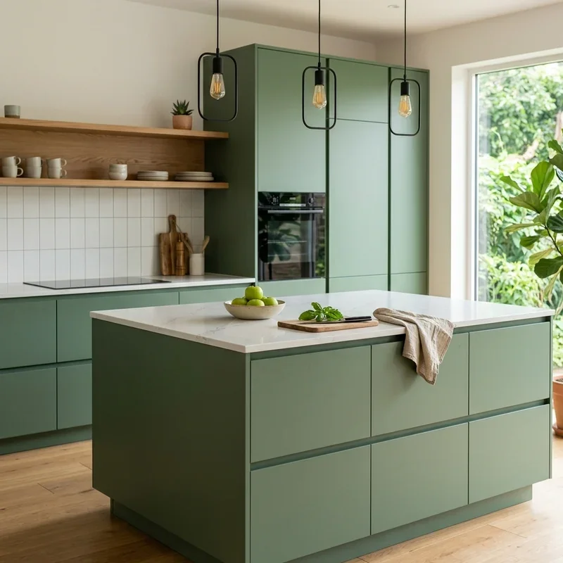 Green Kitchen Island Ideas