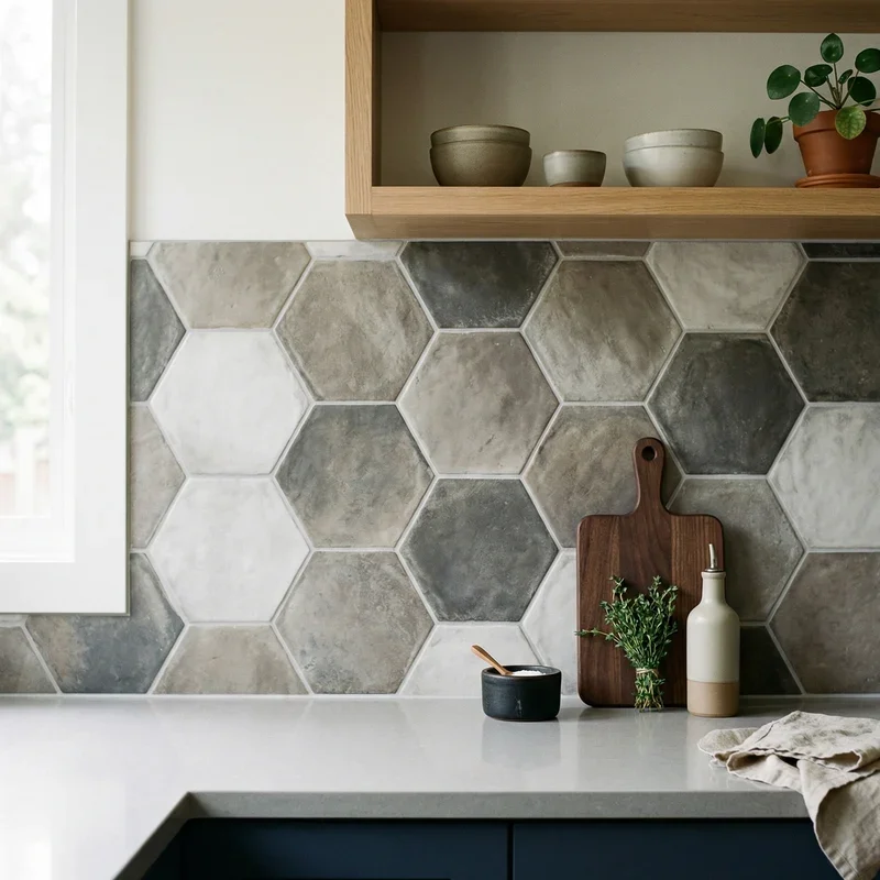 Hexagon Backsplash Ideas